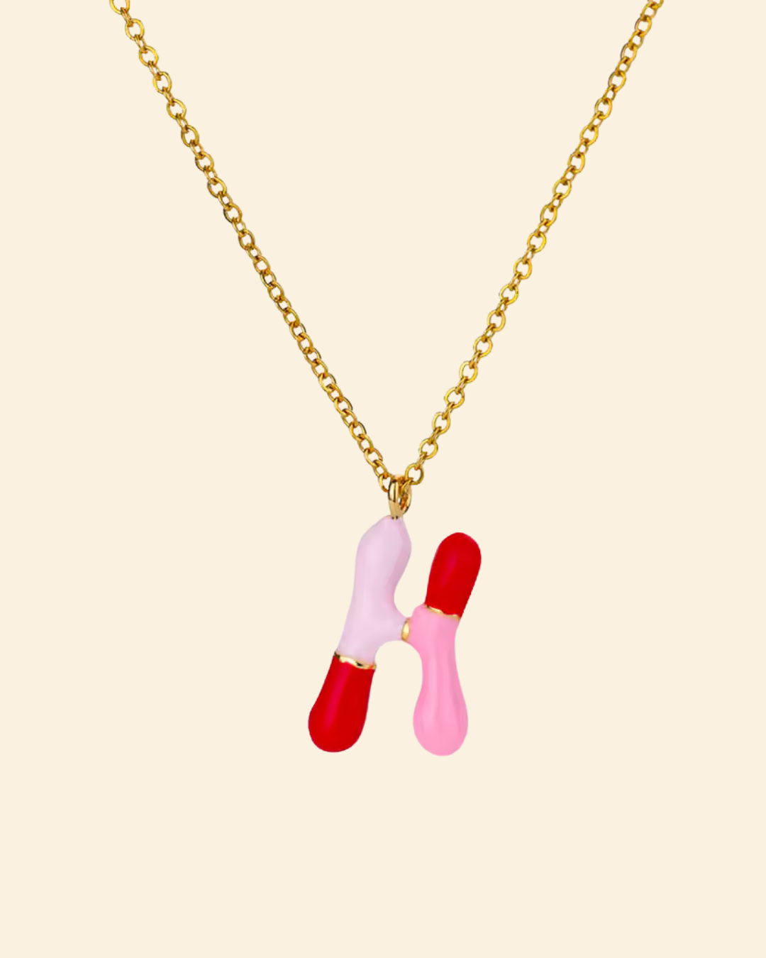 Groovy Initial Necklace