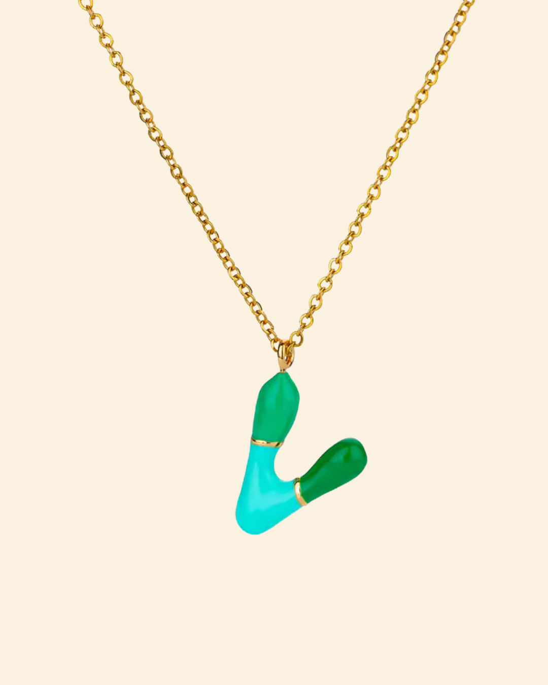 Groovy Initial Necklace