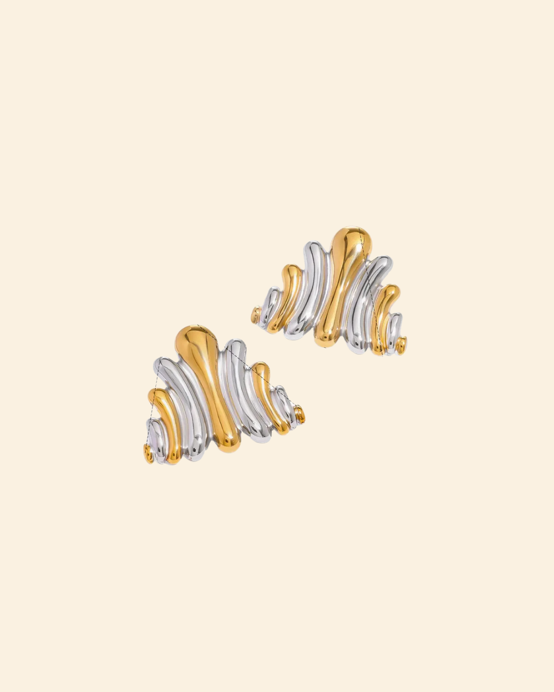 Alessa earrings (mixed metals)