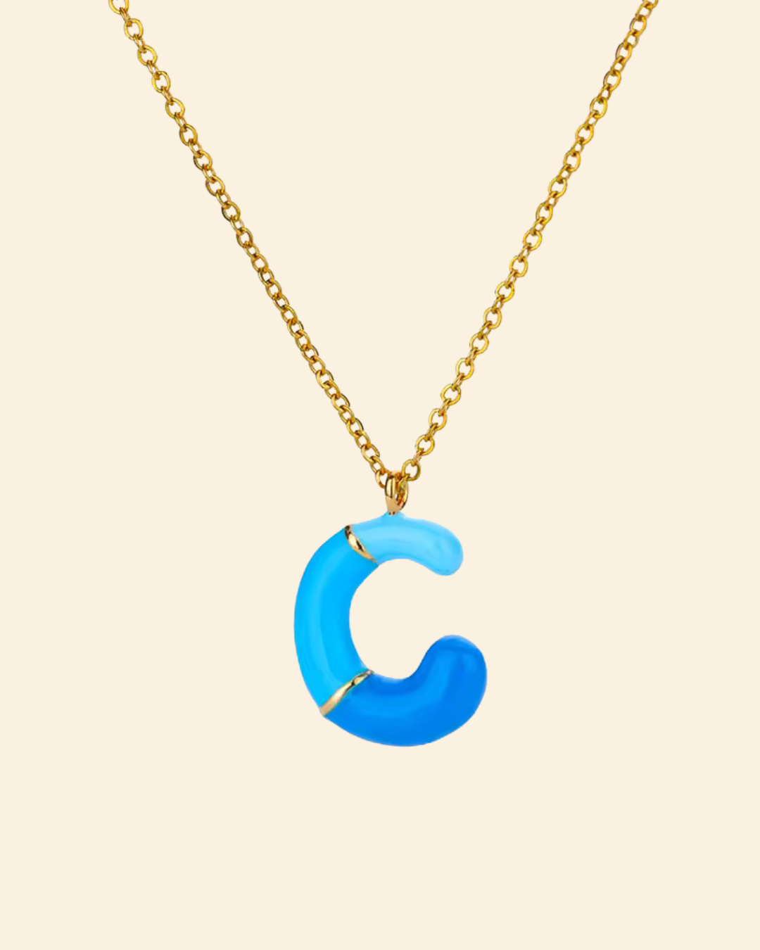 Groovy Initial Necklace