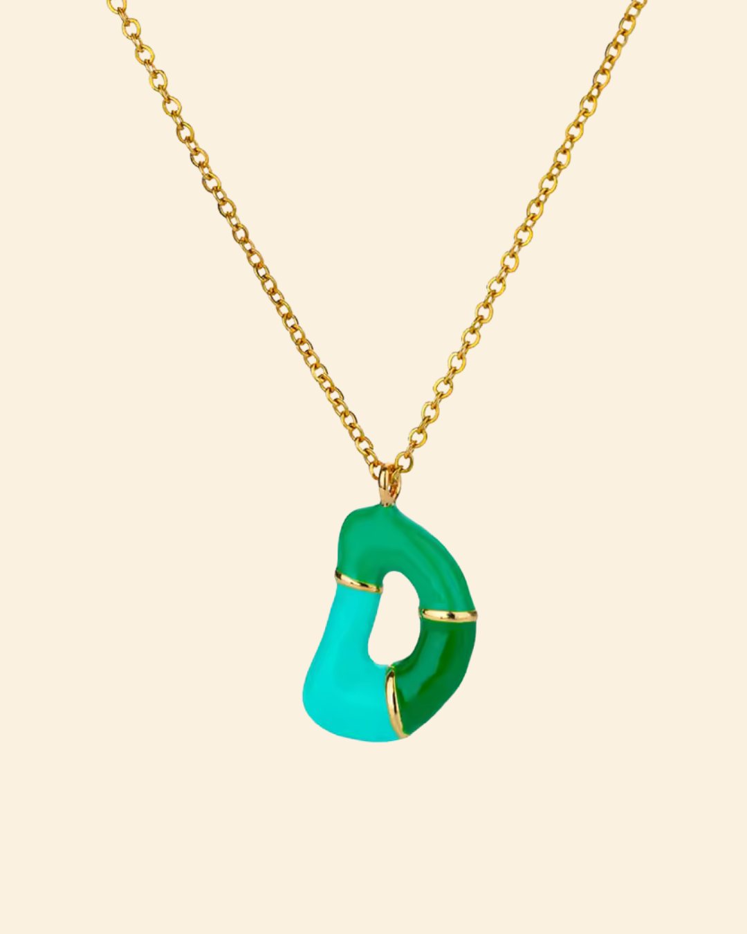Groovy Initial Necklace