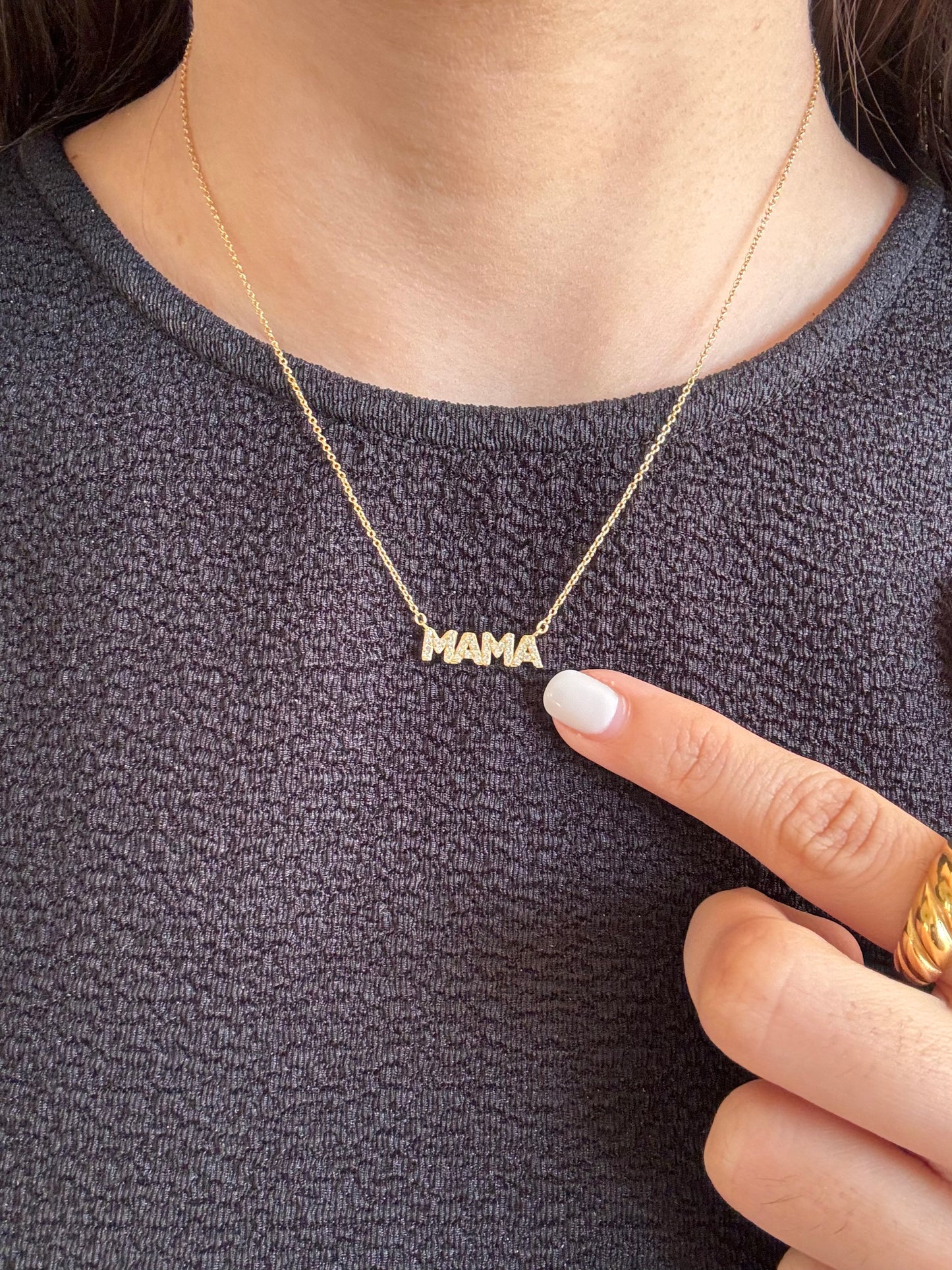 MAMA Zircon Necklace