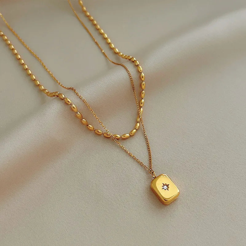 North Star Double Necklace