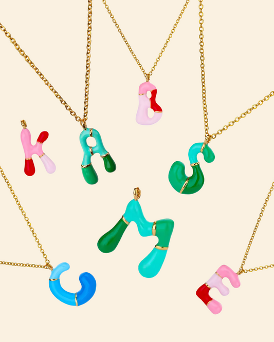 Groovy Initial Necklace