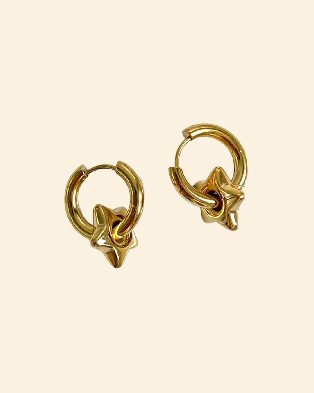 Gold Star Earrings