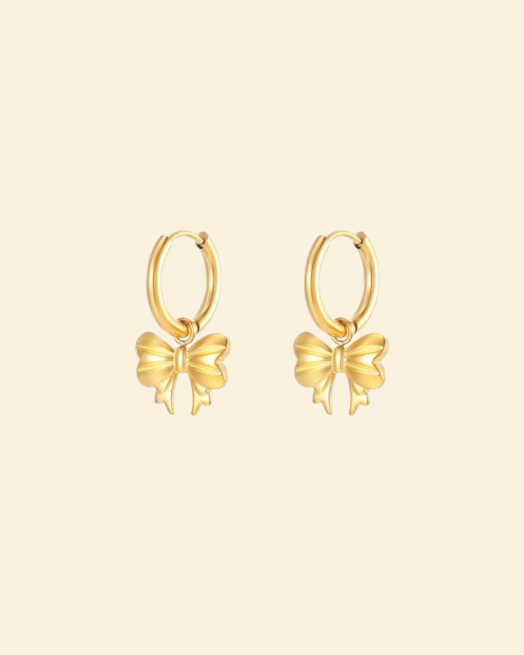 Dangling bow earrings