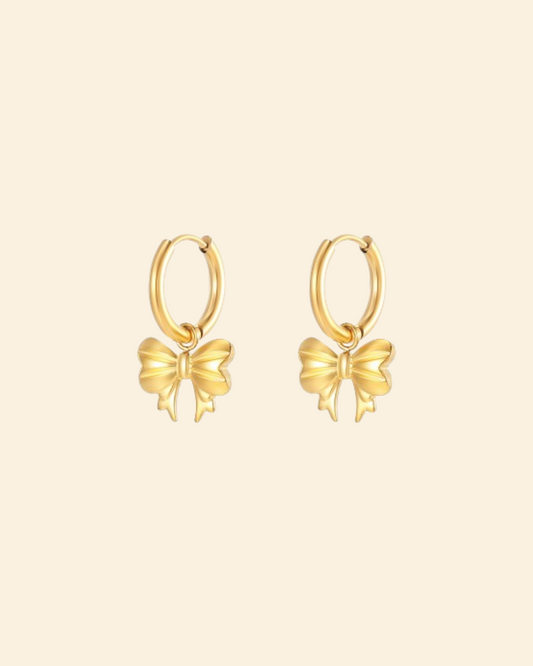 Dangling bow earrings