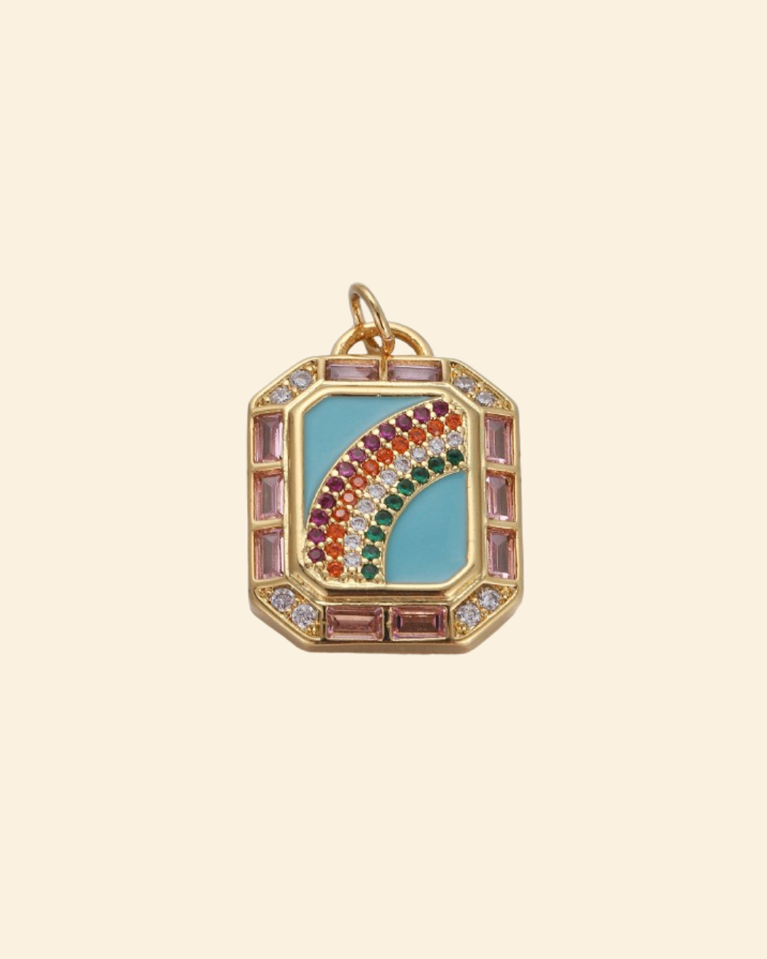 Over the rainbow charm