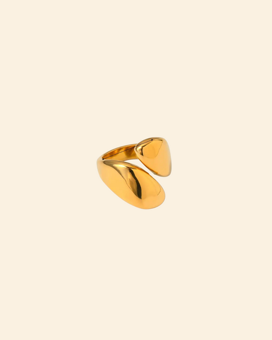 Snake chunky ring (dorado)