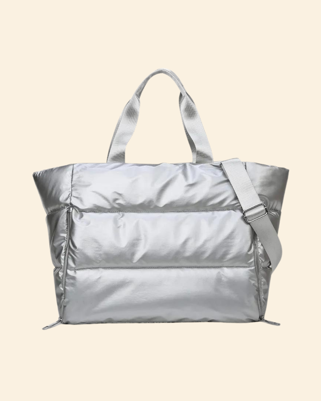 Metallic travel bag