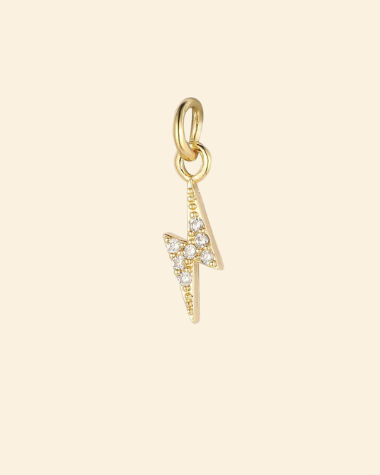 Mini lightning bolt charm