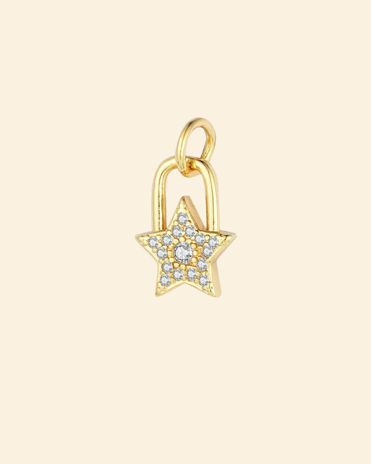 Star lock charm