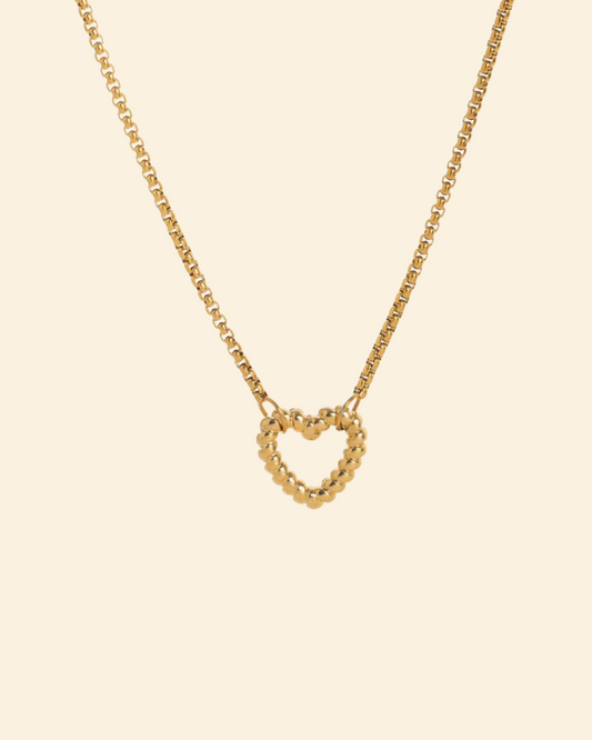 Open heart necklace