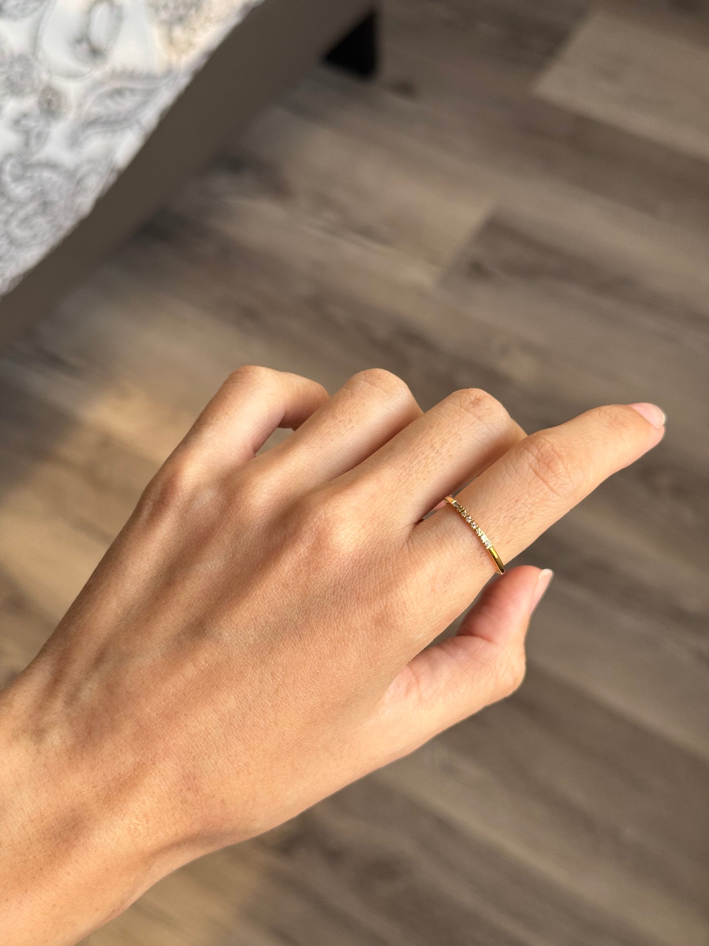 Thin band ring