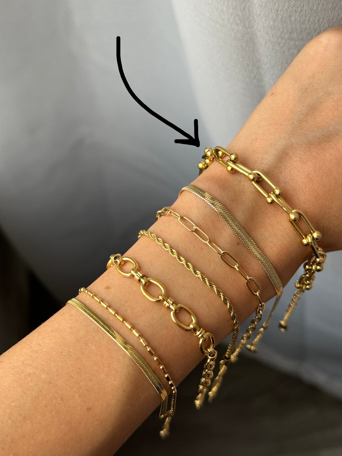 Rope chain bracelet