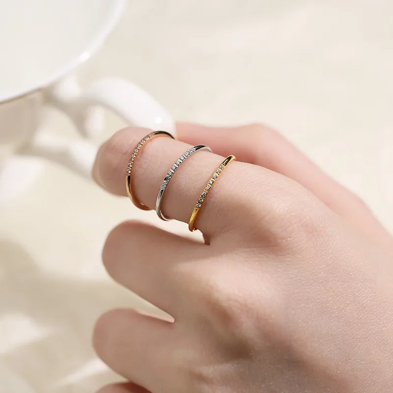 Thin band ring